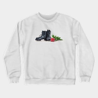 Boots and Rose Crewneck Sweatshirt